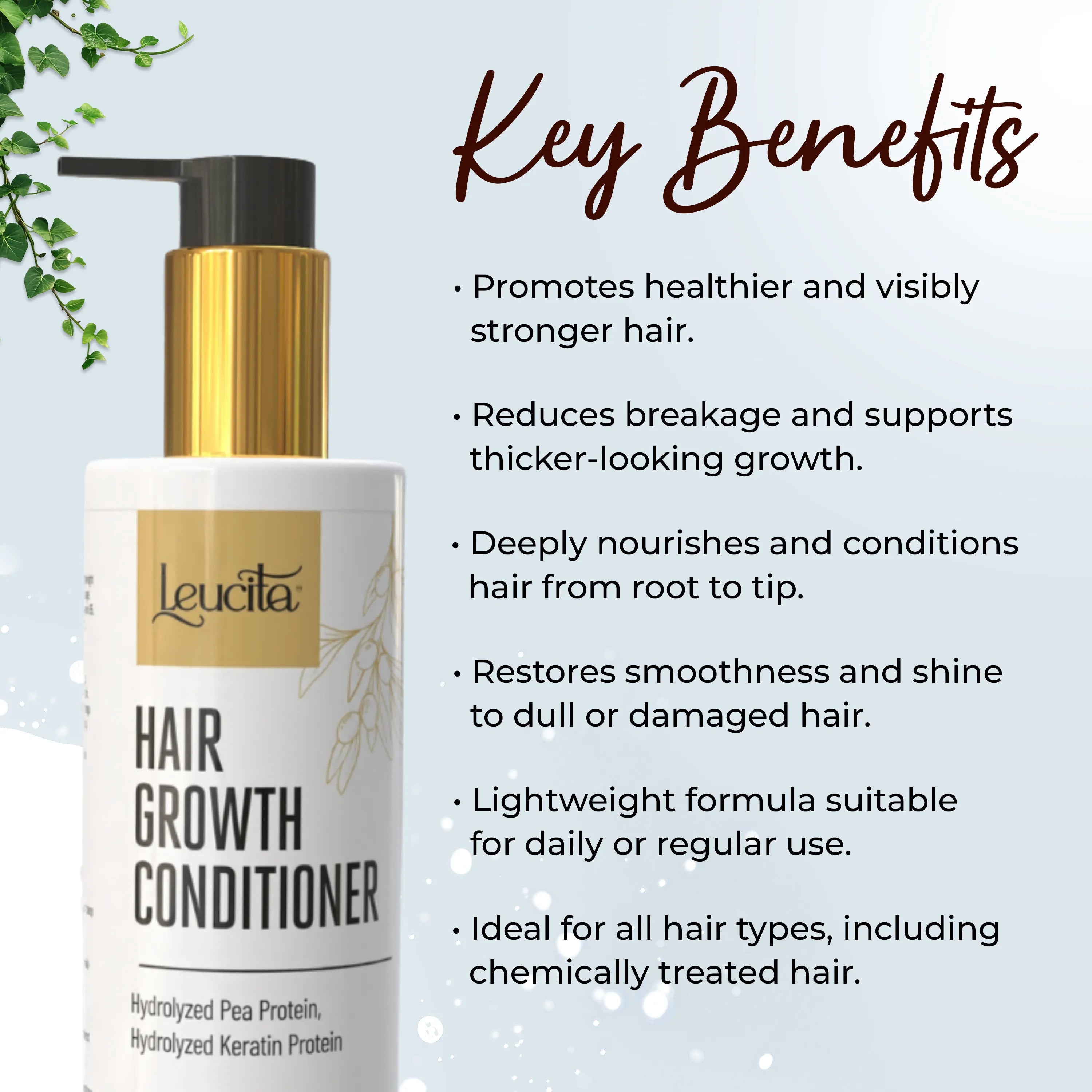 Leucita Hair Growth Conditioner for Stronger and Healthier Hair