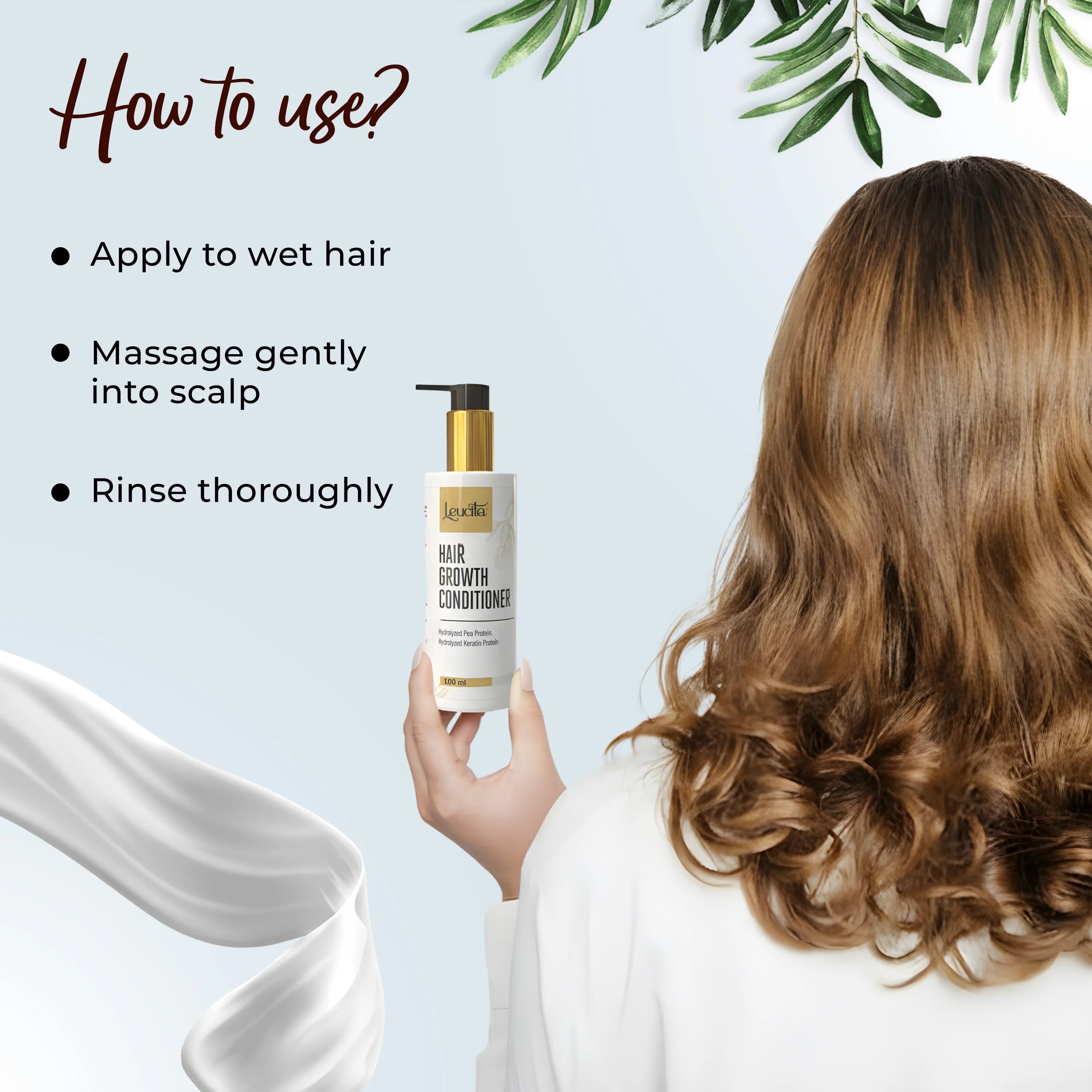 Leucita Hair Growth Conditioner for Stronger and Healthier Hair