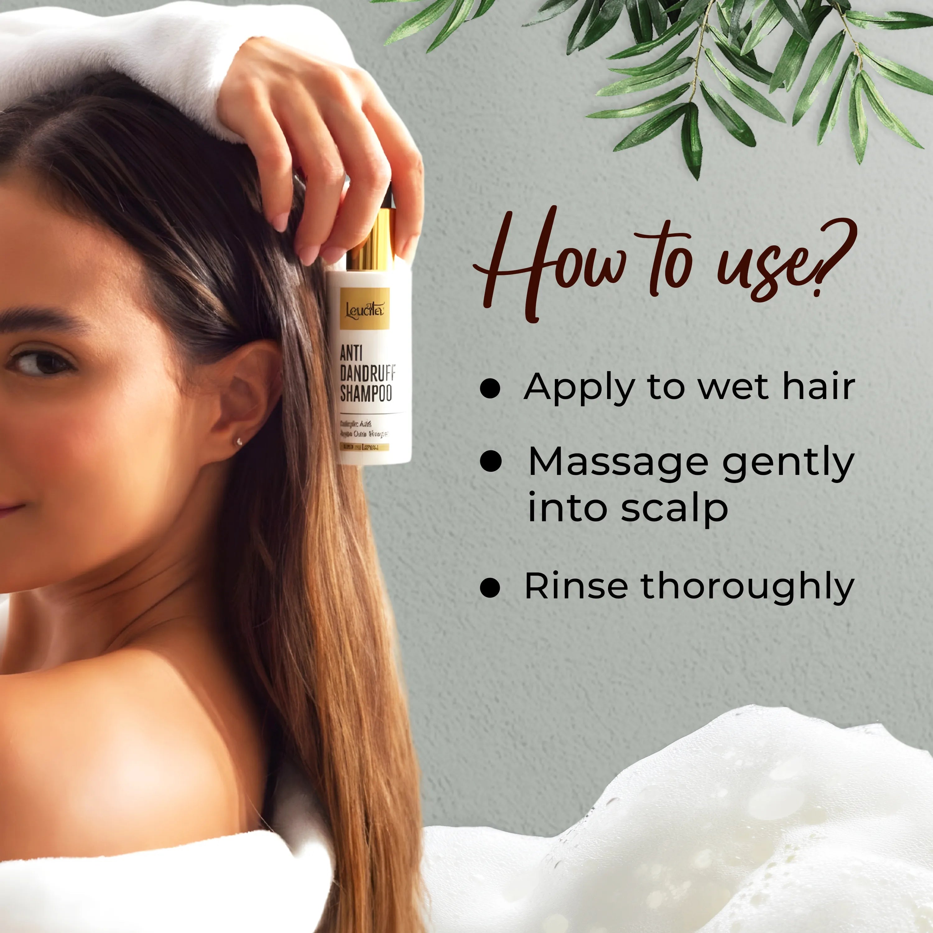 Leucita Anti Dandruff Shampoo for Clean and Flake-Free Scalp