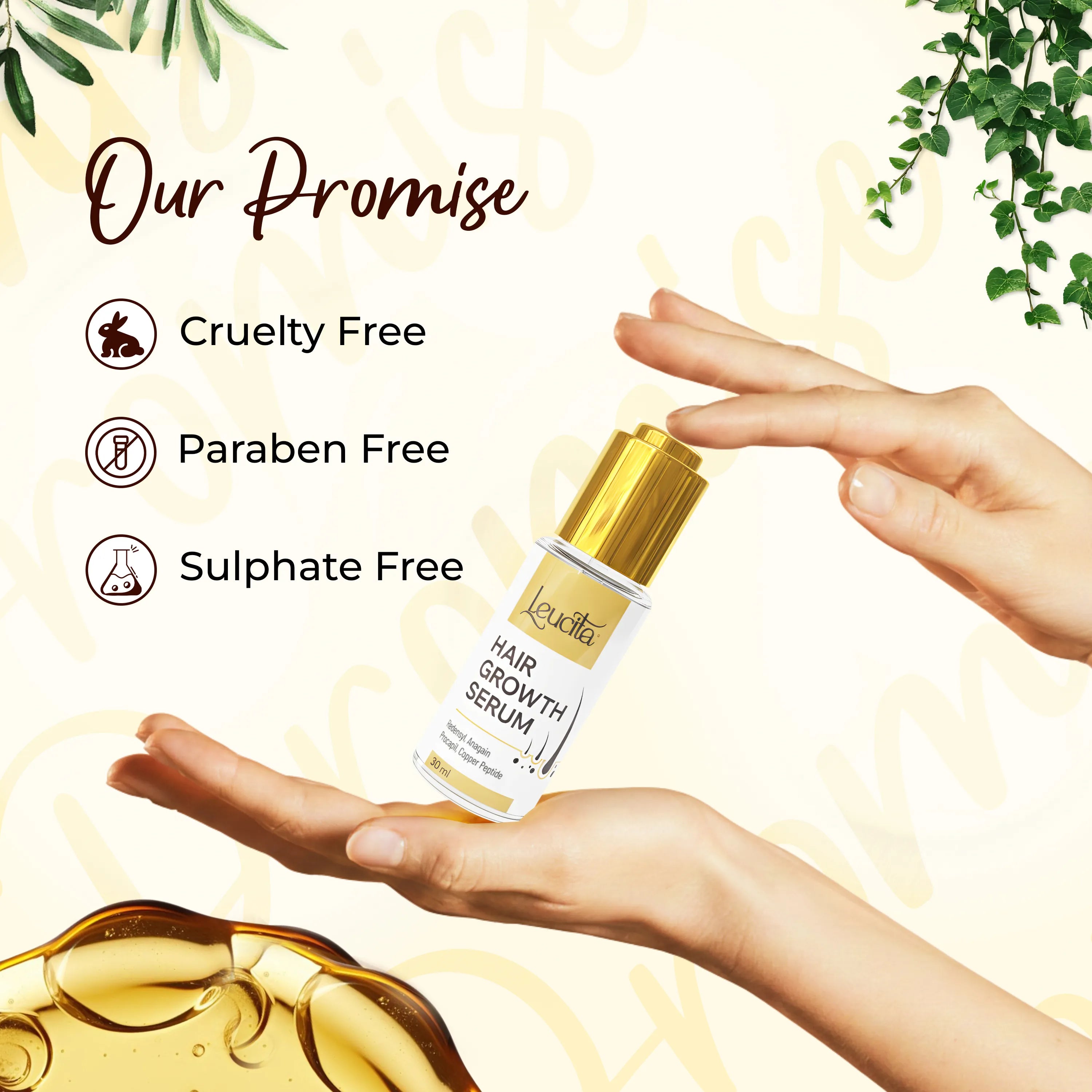 Leucita Hair Growth Serum for Thicker and Healthier Hair