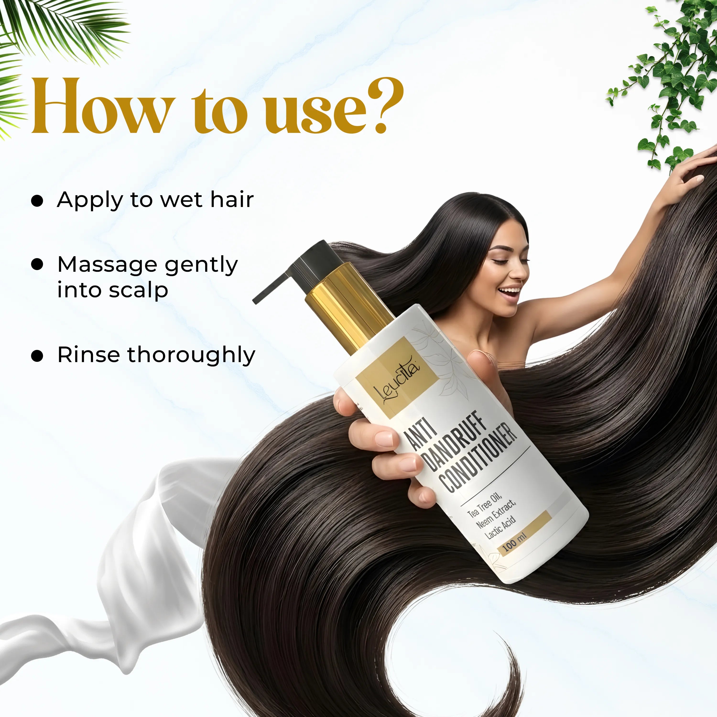 Leucita Anti Dandruff Conditioner for Calm and Healthy Scalp